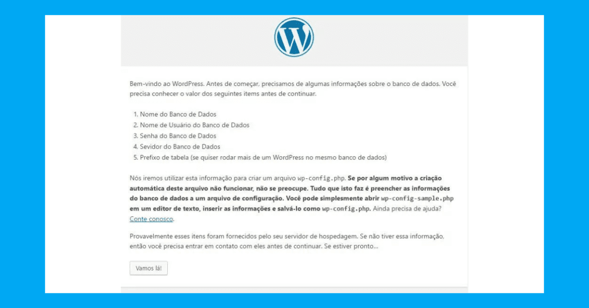 Conecte o WordPress ao banco de dados 
