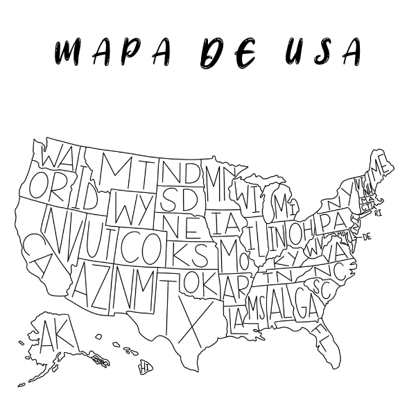 Mapa dos estados Unidos baixe agora